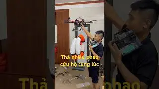 Test drone dropping life buoy #drone #rc #diy #rescue