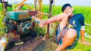 New Style Antic 16 hp Kirloskar Machine Startup By Small Boy.Amazing Skills EP- 2