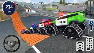 Juegos De Carros - Police Monster Truck Impossilbe Driver #12- US Car Stunts Racing Android Gameplay