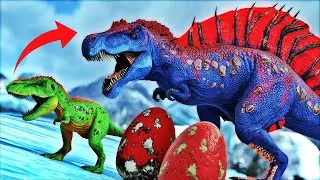 The True Story of the SPINOREX HYBRID Dinosaur Grows to Adult in 24 Hours - ARK
