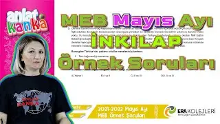 MEB MAYIS Ayı Örnek Sorular İnkılap Tarihi ve Atatürkçülük LGS 2022