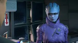 Flirting with Peebee after her loyalty mission. Mass effect andromeda
