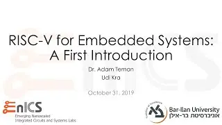RISC-V for Embedded Systems: A First Introduction