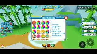 insane 5x hatch event Getting Shiny blacksmith achievement (+1 egg hatch)  Weapon Fighting Simulator