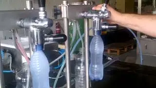 2 Head Semi Automatic Carbonation Filling Machine