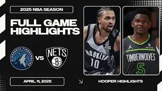 Minnesota Timberwolves vs Brooklyn Nets Full Game Highlights | Apr 11 | 2025 NBA Season
