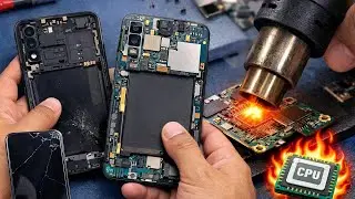 Samsung A50 Disassembly & CPU Heating Using Blower | Fix Hanging & Dead Issue