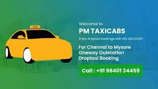 Chennai to Mysore One way Outstation Drop taxi Booking