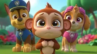 Paw Patrol Lost Baby Monkey Rescue 🐒 Chase & Skye Save the Day