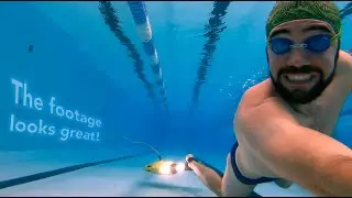 Swimming with an underwater drone :: Gladius Mini