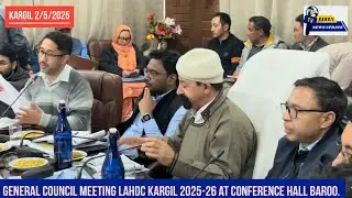 General council Meeting LAHDC  Kargil 2025-26 at conference hall Baroo.