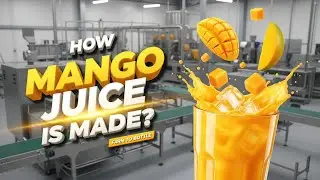 Mango juice making in factory |farm to bottle  
