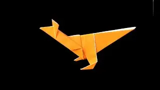 Simple Origami Kangaroo step by step instructions. 2 sheets of paper.