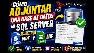 How to Attach a Database in SQL Server (MDF and LDF Files)