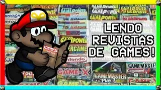 LENDO E REAGINDO A REVISTAS ANTIGAS DE VIDEO GAME