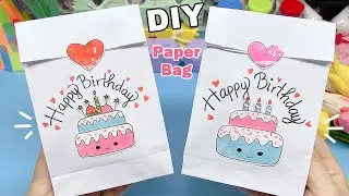 C&aacute;ch l&agrave;m t&uacute;i qu&agrave; sinh nhật bằng giấy A4 | DIY Paper Bag | Liam Channel