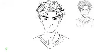 anime boy drawing | filfel drawings