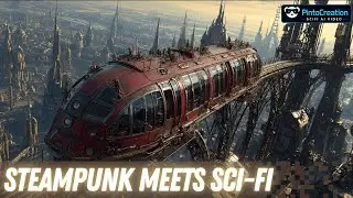 STEAMPUNK MEETS SCI-FI: An AI-Animated Journey (AI-Generated Art /  Midjourney and Hailuo AI)