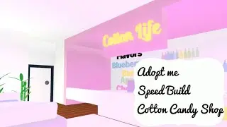 Adopt Me Roblox Speed Build 🍧Cotton Candy Shop🍧