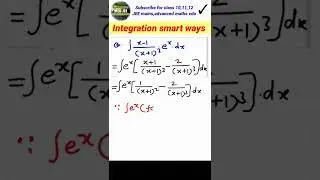 How do you integrate quickly?|Integration class 12 one shot|✓ #shorts #mathtricks