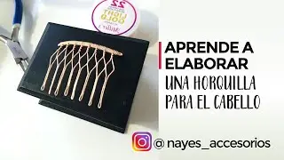 TUTORIAL: Aprende a hacer una HORQUILLA para TOCADO DE BODA (BISUTERIA CON ALAMBRE) DIY