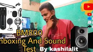 Bm800 🎤unboxing💼 and sound test🎧 //#kashilalit//#condensermic #budgetmic #bm800