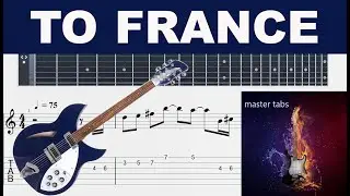 TO FRANCE  |#mikeoldfield#|Guitar Tab| #Mastertabs#BestFreeYoutubeMusic#FREE GUITAR TABS