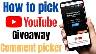 how to pick youtube giveaway winner | YouTube random comment picker |