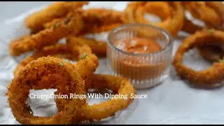 Delicious Crispy Onion Rings With Dipping Sauce | Onion Ring Recipe - Reena Ki Rasoi