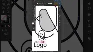 How to draw minimal line Bird Logo