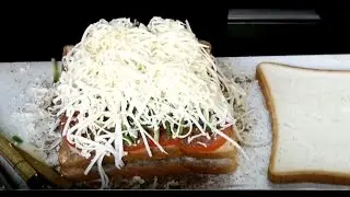 Best Veg. Cheese Grill Sandwich in India - Mumbai Street Food Recipe