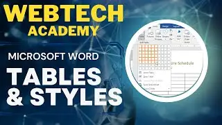 Creating Professional Looking Tables in Word | How to Use Styles in MS Word
