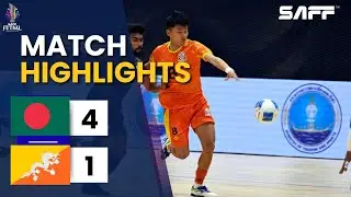 Bangladesh vs Bhutan Futsal Highlights | Bangladesh Win 4&ndash;1 | SAFF Futsal Championship