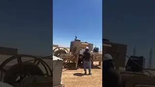 Stringing work for Quad bundle conductor, 380kV line