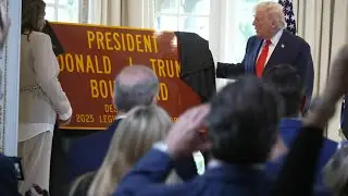 President Trump attends street renaming ceremony in Florida