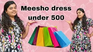 Meesho dress 👗 review under 500 below #shruthiwarangal #meesho #fashionblog 