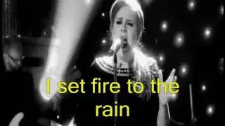 ADELE - Set Fire To The Rain [HD]- Video Lyrics (Legendado em Ingl&ecirc;s)
