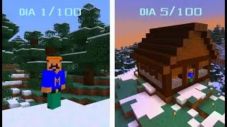 SOVREVIVIENDO 100 DIAS EN MINECRAFT HARCODE PERO ES NAVIDAD | EPISODIO 1