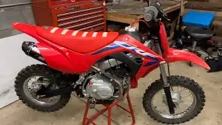 Переделка задних дисковых тормозов на Honda CRF110F 2024 года! Гидравлические задние тормоза для ...