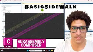 Subassembly de BasicSideWalk - Subassembly Composer y Civil 3D 2024