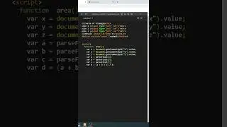 JavaScript Program to Calculate the Area of a Triangle | 