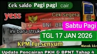 BUKTI HASIL CEK SALDO PKH BPNT TAHAP 4 MERATA SABTU  17 JANUARI DAERAH INI SIMAK MULAI CAIR