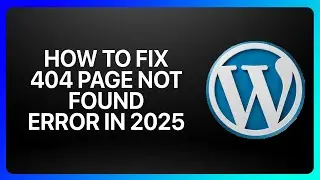 How To Fix 404 Page Not Found Error in WordPress ! Tutorial
