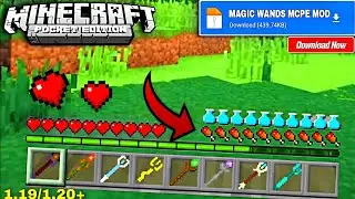 MAGICAL WANDS MOD For Minecraft PE | MAGICAL WANDS For MCPE 1.19/1.20+|
