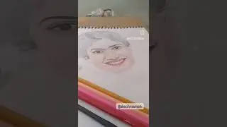 Colour pencil drawing step by step//How to draw Sai pallavi drawing 🥰