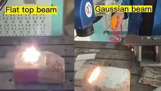 Gaussian Beam vs Flat-Top Beam Laser Cleaning on Painted Brick | Which One Wins?#lasercleaning