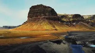 Majestic mountain top in iceland