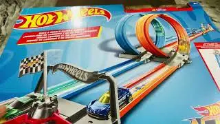 UNBOXING! Hot wheels double loop dash! The longest track set by hot wheels! #hotwheels