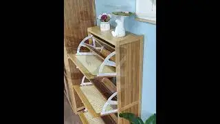 Zwob Hallway Tipping Bucket Shoe Storage Cabinet: Perfect for Small Spaces. #shoestore #shoes