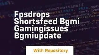 Fpsdrops shortsfeed bgmi gamingissues bgmiupdate
